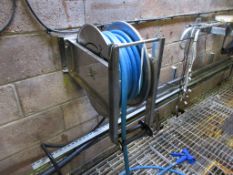 Faicom stainless steel wall mounted retractable hose, model ALX4H3820ST, serial no. 1039 (2019)