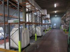 Eight bays of boltless adjustable pallet racking 5 - 2.8m x 900 x 3.7m 3 - 2.8m x 900 x 5m (