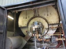 NEI Cockran gas boiler, model 60/76323, serial no. 0173504, boiler rating 7260 kg/hr, 10.4 bar