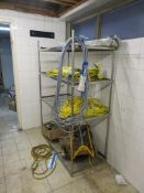 Loose contents of room including extension leads 110v, connections, sockets, strip lights, switches,