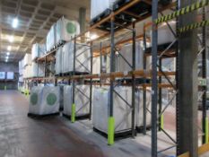 Thirteen bays of boltless adjustable pallet racking 9 - 2.8m x 900 x 3.7m 2 - 2.8m x 900 x 5m 2 -