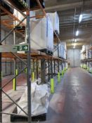 Nine bays of boltless adjustable pallet racking 2.8m x 900 x height 5m (excluding contents) PoWRA: A