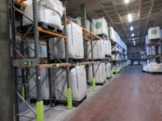Thirteen bays of boltless adjustable pallet racking 9 - 2.8m x 900 x 3.7m 2 - 2.8m x 900 x 5m 2 -