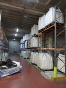 Eight bays of boltless adjustable pallet racking 5 - 2.8m x 900 x 5m 3 - 2.8m x 900 x 3.7m (