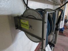 Faicom stainless steel wall mounted retractable hose, model ALX4H3820ST, serial no. 1039 (2019)