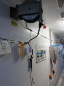 Faicom stainless steel wall mounted retractable hose, model ALX4H3820ST, serial no. 1077 (2017)