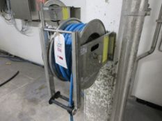 Faicom stainless steel wall mounted retractable hose, model ALX4H3820ST, serial no. 1106 (2016)