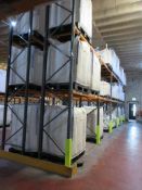 Eleven bay of boltless adjustable pallet racking 2.8m x 900 x height 5m (excluding contents)