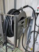 Faicom stainless steel wall mounted retractable hose, model ALX4H3820ST, serial no. 1116 (2016)