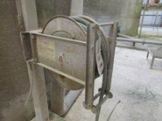 Faicom wall mounted stainless steel retractable hose, model ALX4H3820ST, serial no. 1128 (2018)