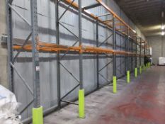 Ten bays of boltless adjustable pallet racking 8 - 2.8m x 900 x 3.7m 2 - 2.8m x 900 x 5m (