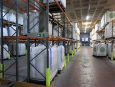 Eleven bays of boltless adjustable pallet racking 6 - 2.8m x 900 x 3.7m 2 - 1.4m x 900 x 3.7m 3 -