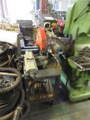Sealey mitre base pull down cut off saw, model SM300, mounted on work stand Please note: A ‘point of