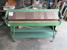 Box & Pan hand operated folder, (48"), mounted on work stand Please note: A ‘point of work’ risk