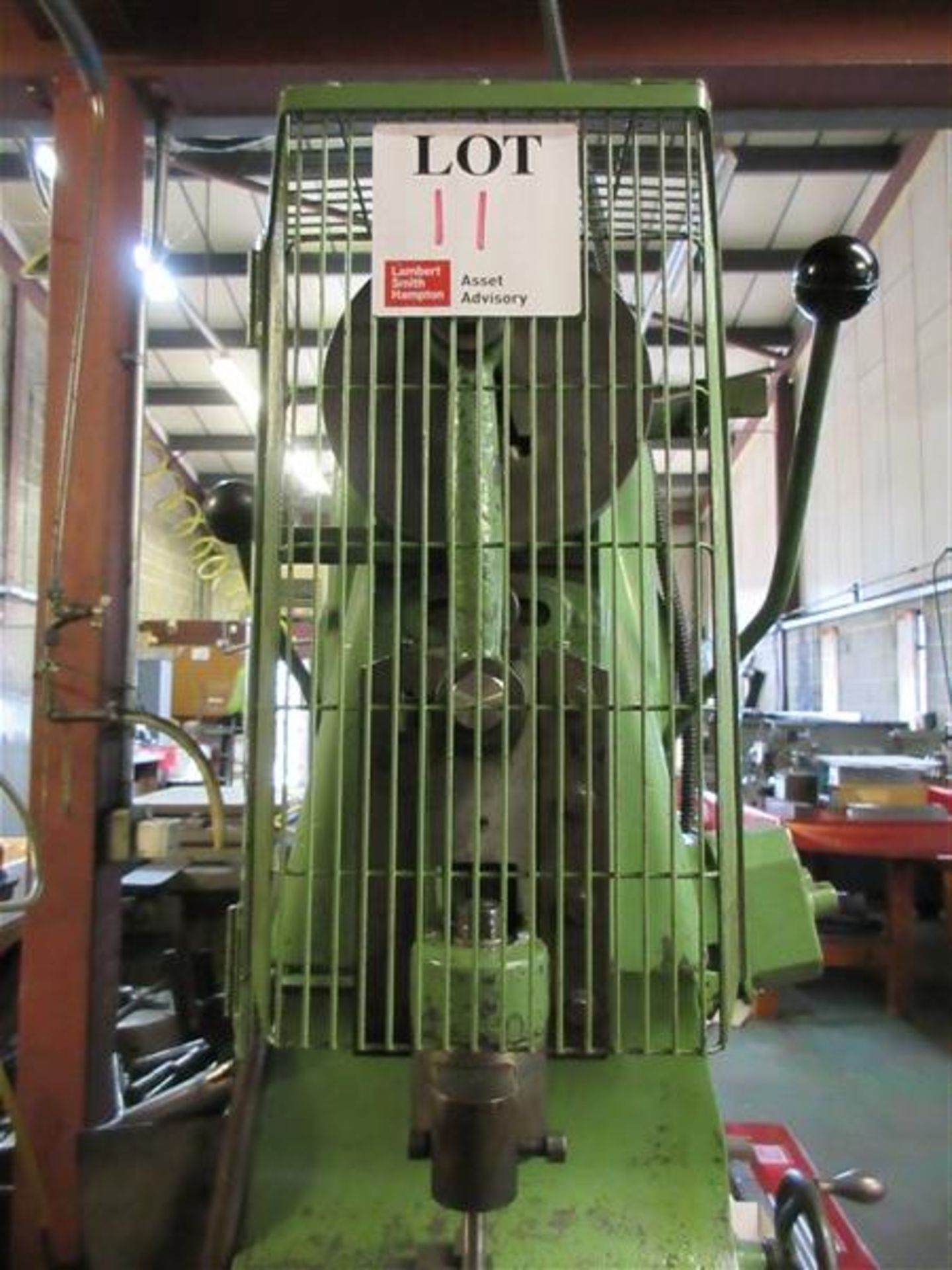 Hunter vertical slotter, model 78B, serial no. 1, table size 29" x 8.5", with 3 jaw chuck Please - Image 6 of 7