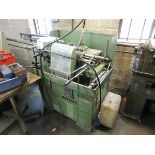 Britan Capstan turret lathe, serial no. 3606H, 1 1/4" type, with bar feed, collet chuck & collets