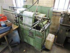 Britan Capstan turret lathe, serial no. 3606H, 1 1/4" type, with bar feed, collet chuck & collets