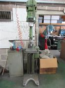 Herbert pillar drill, table size 10" x 12", rise & fall table Please note: A ‘point of work’ risk