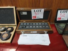 Set of Horstmann gauge thread measuring cylinders