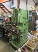 Hunter vertical slotter, model 78B, serial no. 1, table size 29" x 8.5", with 3 jaw chuck Please