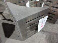 Slotted angle plate, 9" x 9" x 12"