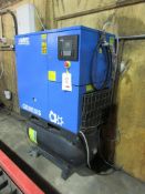 ABAC receiver mounter package air compressor, model Genesis 15 370l, serial no. ITJ144930 (2018)