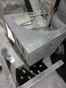 Slotted angle plate, 12" x 12" x 16"