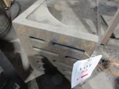 Slotted angle plate, 8" x 10" x 12"