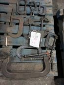 Assorted quick release and 'G' clamps