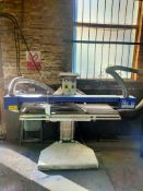 Surtech long belt linisher, model L84 (2011) belt size approx. 1.9m x 100mm - for spares or repairs