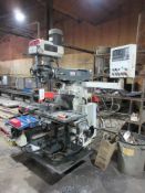 Excel Universal turret milling machine, model ETM 4VS, table size: 54" x 10" (2022), machine vice