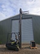 Clark GEX18 Electric 1800kg high mast forklift with associated charger (2010)