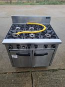 Cobra CR9DF Six burner gas range oven