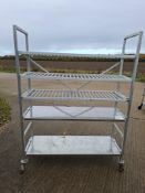Stainless steel mobile rack