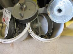 Assortment of drain bungs, 50-150mm