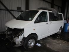 Volkswagen Transporter T30 SWB P/V 130TDI van Sold as spares or repairs VAT Qualifying Vehicle: i.e.