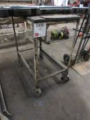 Mobile metal framed trolley, 800 x 450mm