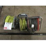 Three 240v extension leads