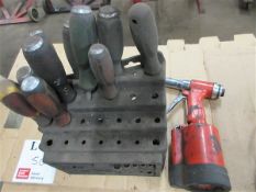 Rivet gun & screw driver set