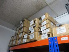 Contents of top shelves to include 35 boxes of various sized and quantity gas struts Manual