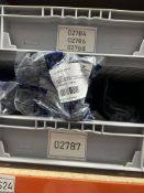 Contents of rack to include various quantities of YTT intercooler pipes, turbo hoses, headlamp