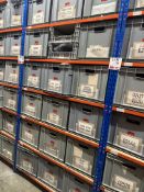 Contents of bay to include 21 boxes of various YTT rear wiper arms, gear boots, fuel hoses & water