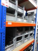 Contents of four shelves to include Kita Tech door check straps for various Renault & Iveco vehicles