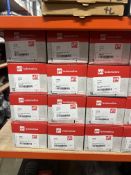 Contents of rack to include various quantities of YTT top strut mounts, saft takozu kits, gear box