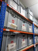 Contents of bay to include 21 boxes of various YTT shock absorber boots, door handles & fuel line