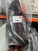 Contents of bay to include 21 boxes of various YTT air filter bellows, heater pipes, gas dischrage