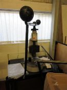 Handscrew flypress and stand