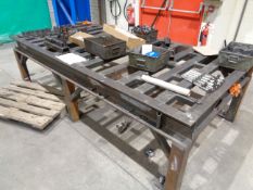 Steel framed 3000 x 1500mm welders bench & welders jig and part complete component stock Please Note