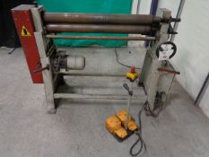 Morgan Rushworth MBR 1050/90 pyramid bending rolls serial no. A5030 (2007), with Wander foot control