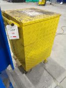 Mobile steel spill kit cabinet and spill kit absorbent Please Note this lot is located at Unit 2,